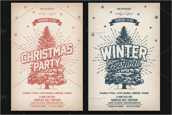 Photoshop Christmas Party Template