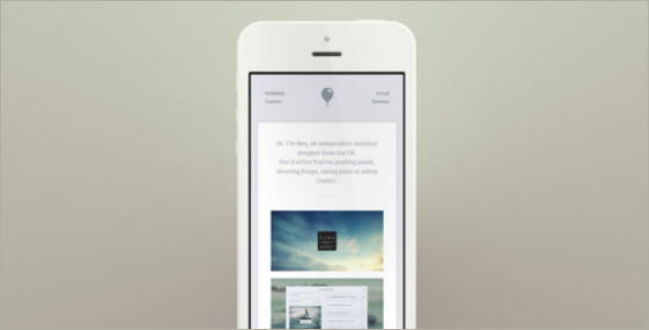 Portfolio CSS Website Template