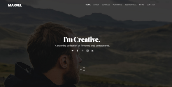 Portfolio Website HTML Template