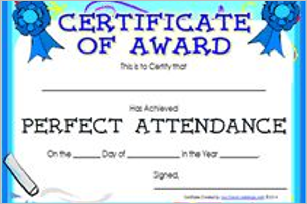 18 Attendance Certificate Templates Free Word Psd Formats 4611