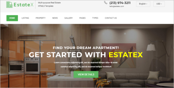 Real Estate Responsive Website Template