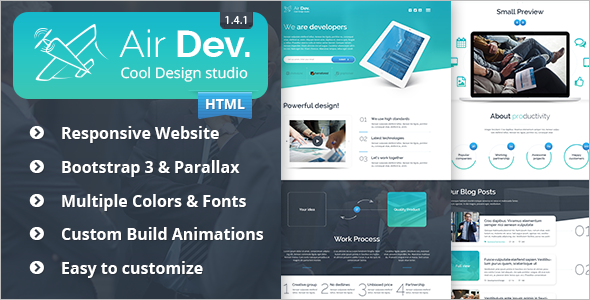 Responsive HTML Website Template