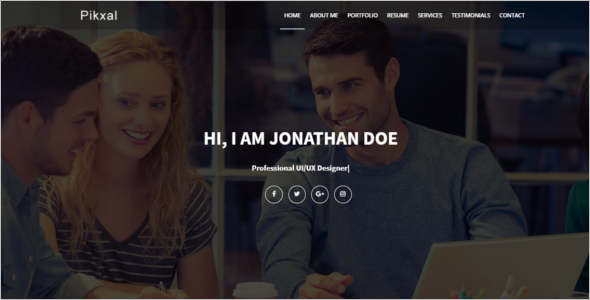 ResponsiveÂ Personal Website TemplateÂ 