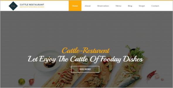 Restaurant Website Theme