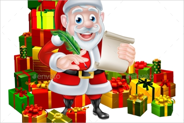 Santa Christmas Scene Decoration