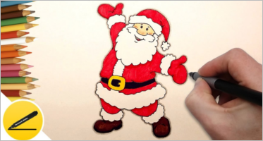 Free Santa Claus Drawing Templates