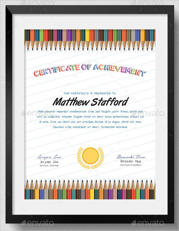 high school certificate designs