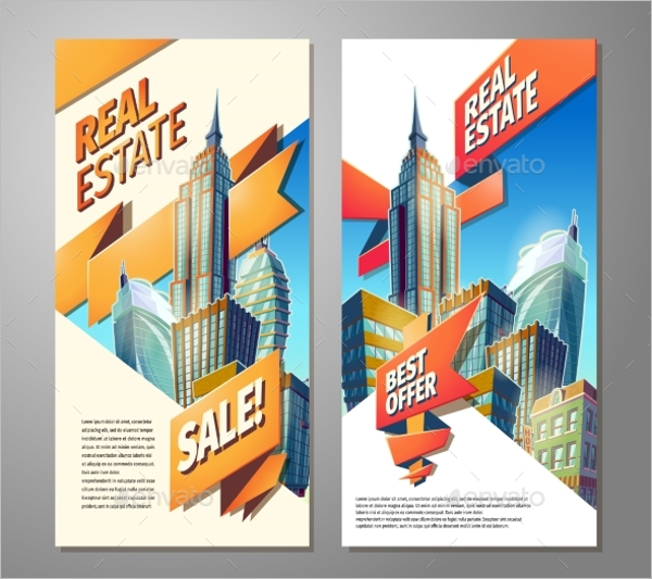 Set of Advertising Poster Design
