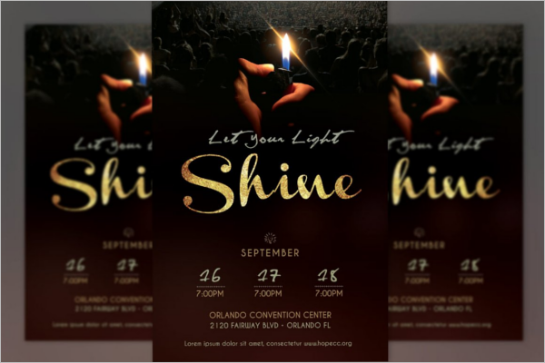 Shine Church Poster Design