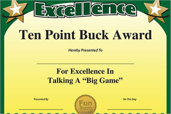 Simple Funny Certificate Word