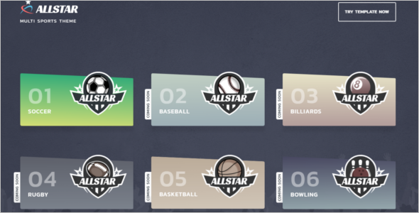 Sports Broad Website Template
