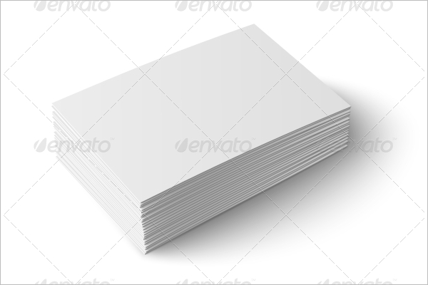 Stack Of Blank Business Cards