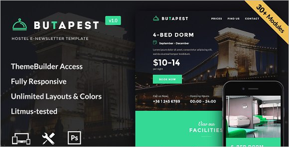Tourism Email Website Template