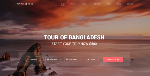 Travel Agency Website Template