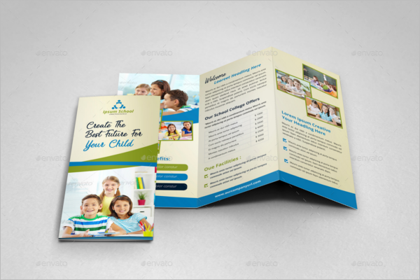 Tri-Fold College Brochure Template