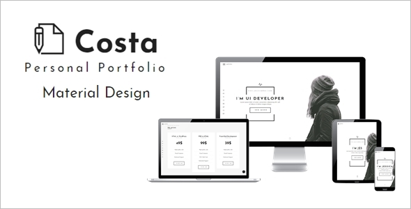 Unique Personal Website Theme