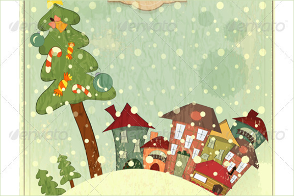 Vintage Christmas Tree Idea