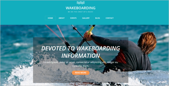 Wake Boarding Drupal Template