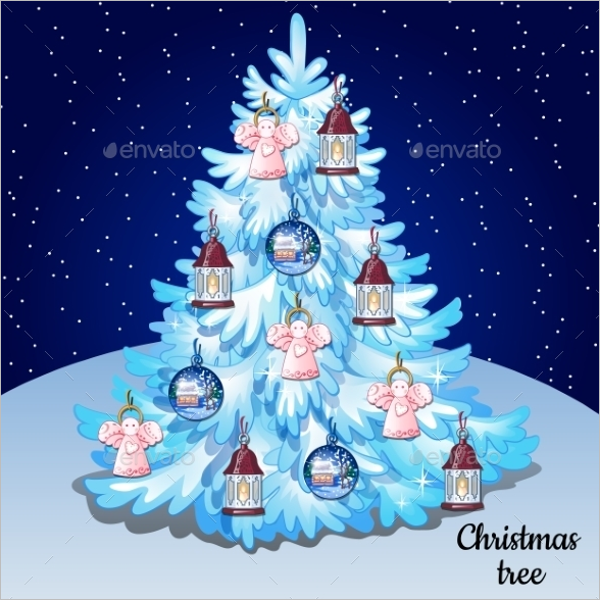 White Christmas Tree With Toys