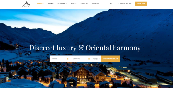WordPress Theme for Hotel Resort