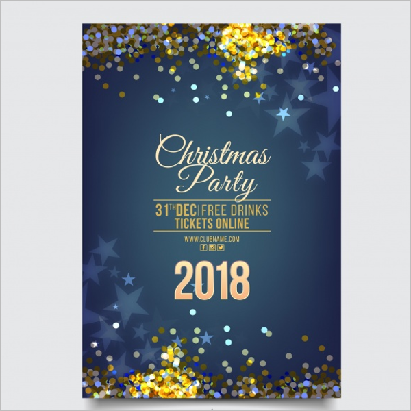 Xmas Party Poster Template