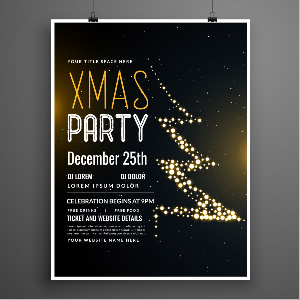 Xmas Party Poster Template