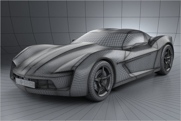 3D Chevrolet Car Design