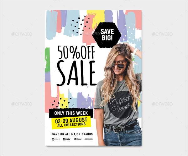 A4 Sale Poster Template