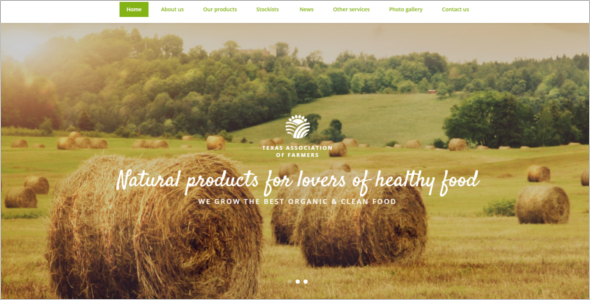 Agriculture Web HTML5 Template