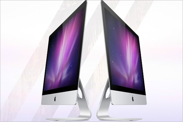 Apple iMac Mockup Template