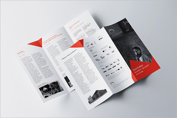Artist Exhibition Brochure Template