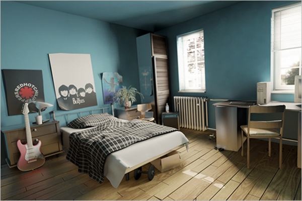 Bedroom Wall Paint Texture Design