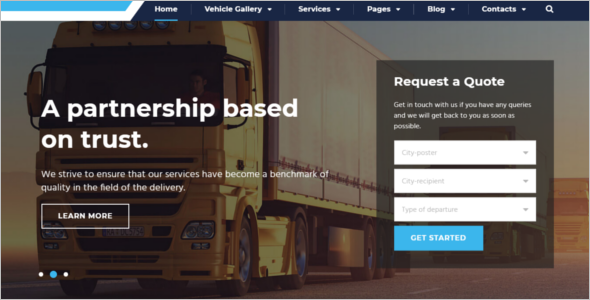 Best Logistics HTM5 Template