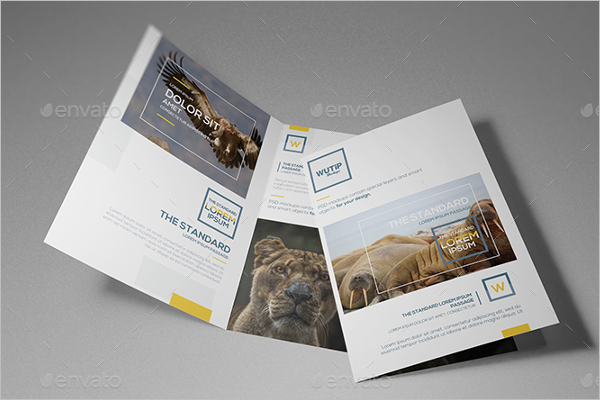 Bi-Fold A4 Brochure Mockup Template