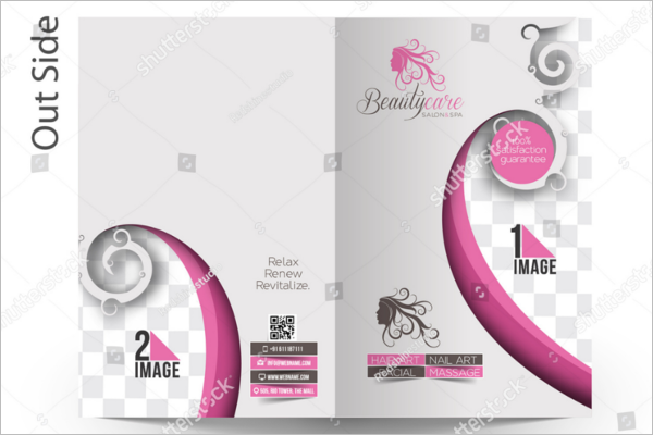 Bifold Beauty Brochure Design Free