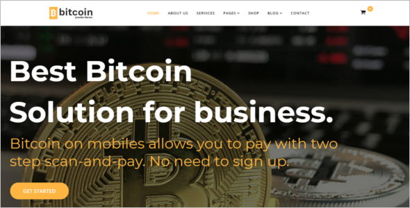 Bitcoin Ecommerce Joomla Template
