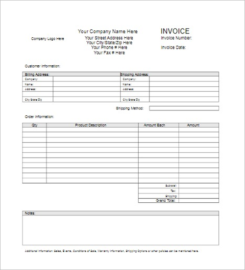 20+ Free Contractor Invoice Templates Word, Excel, Format Examples