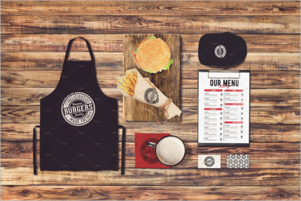 Burger Apron Mockup Template