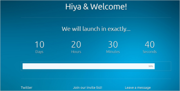 Coming Soon Web Template