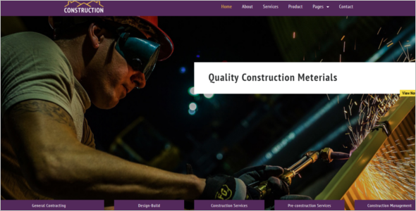 Construction HTML5 Template