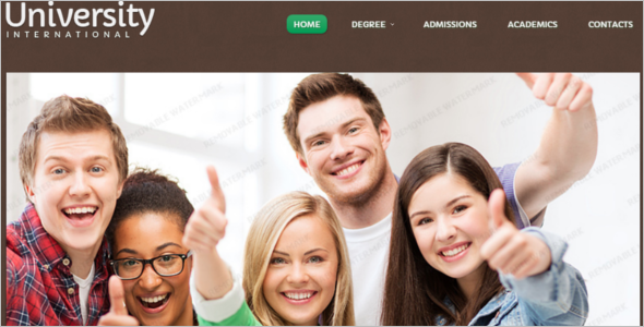 Educational Course Website Template