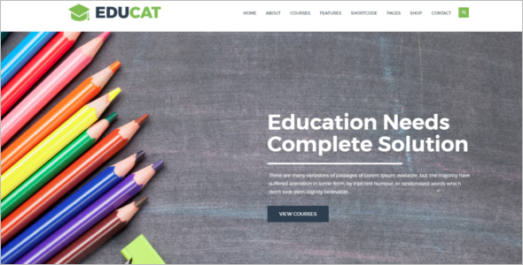 Educational Organization HTM5 Tempate