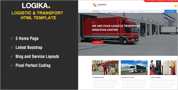 Elegant Logistics HTML5 Template