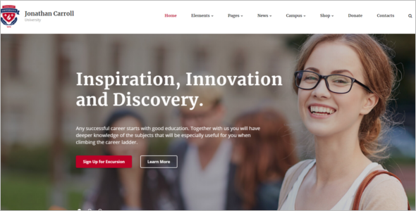 Elegant University HTML5 Template