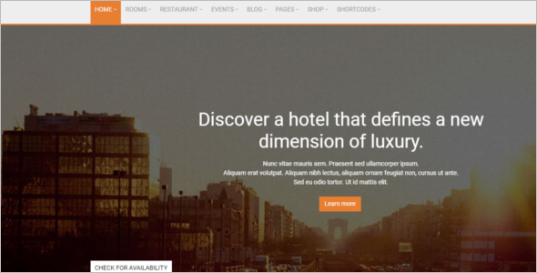 Event Hotel HTML5 Template