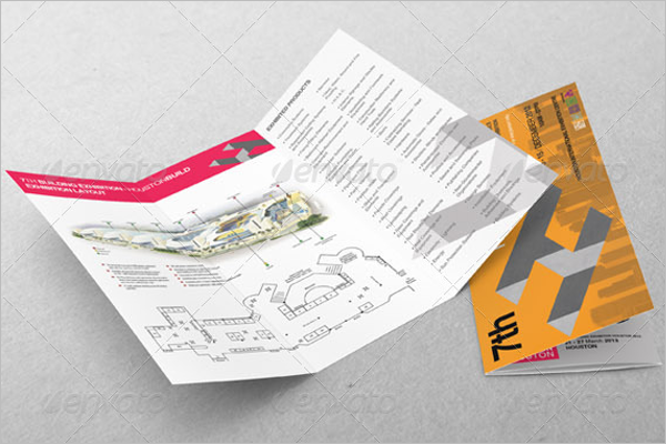 Exhibition Ticket Brochure TemplateÂ 