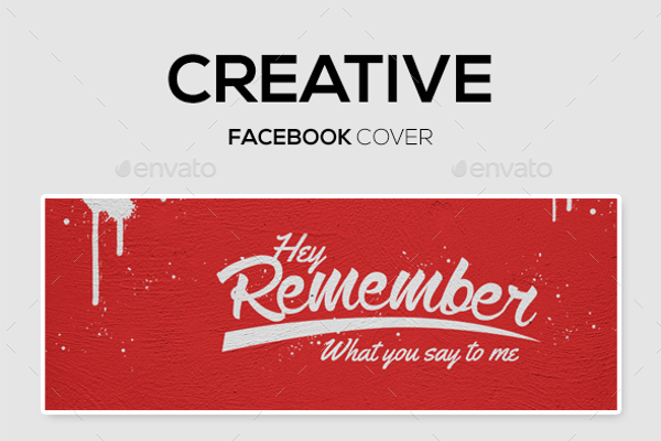 Facebook Cover Creative Wall Mock Up