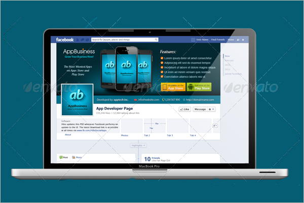 Facebook Mobile Ad Design MockupÂ