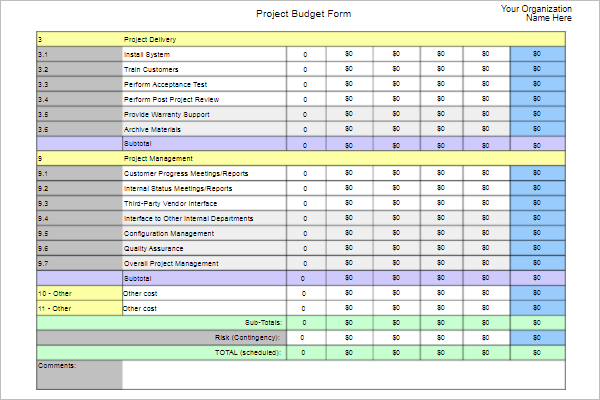 Family Budget Template PDF