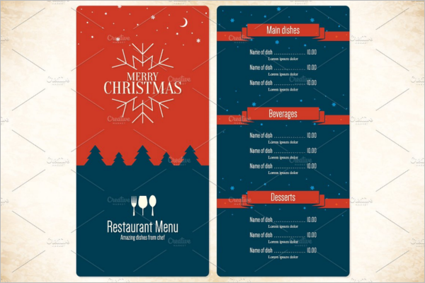 FestiveÂ Party Menu Design
